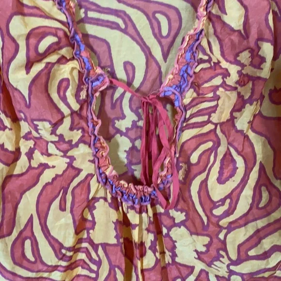 Hale Bob Cabana Printed Silk Blend Tunic Sz S - Picture 4 of 6